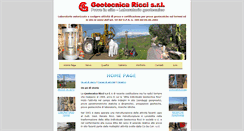 Desktop Screenshot of geotecnicaricci.com